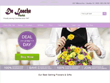 Tablet Screenshot of deloacheonlineflorist.com